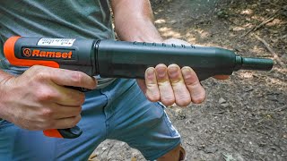 Powder Actuated Nail Gun For Self Defense [upl. by Niajneb]