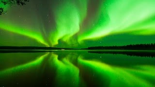 Aurora Borealis in Rovaniemi the Official Hometown of Santa Claus in Lapland Finland [upl. by Eillime464]