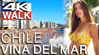 Vina Del Mar Chile 4K Walk 🇨🇱 [upl. by Margarida471]