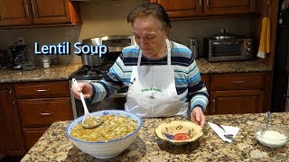 Italian Grandma Makes Lentil Soup [upl. by Notfilc]