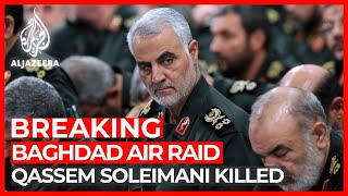 Irans Qassem Soleimani killed in US air raid at Baghdad airport [upl. by Bowe]