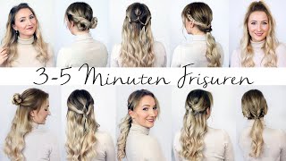 3 MINUTEN FRISUREN  unkompliziert und schnell 10 Frisuren für den Alltag  TheBeauty2go [upl. by Marcoux]