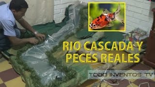 PESEBRE CON PECES RÍO Y CASCADA REALES PARTE 1 ● todoinventostv  8 shorts [upl. by Gibeon41]