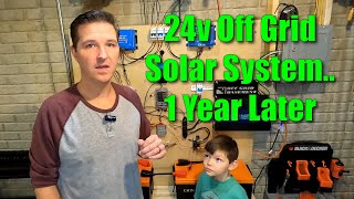 24v Solar Powered System One Year Later [upl. by Anahsahs]