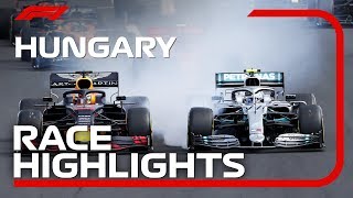 2019 Hungarian Grand Prix Race Highlights [upl. by Aliahkim]