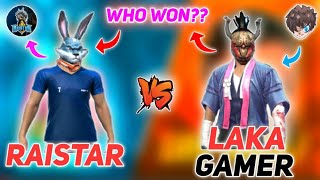 RAISTAR VS LAKA GAMER  RED NUMBER CHALLANGE  1 VS 1 CLASH  WHO WON [upl. by Nisen]