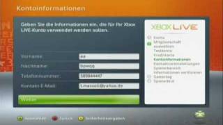 Tutorial Xbox Live annmelden [upl. by Keeler]