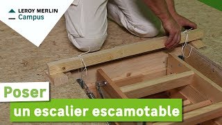 Comment poser un escalier escamotable  Leroy Merlin [upl. by Adlei672]