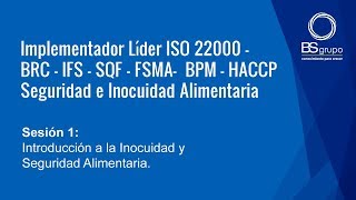 Introducción a la Inocuidad y Seguridad Alimentaria [upl. by Oba]