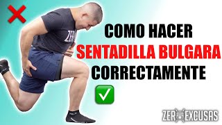 Como Hacer Sentadilla Búlgara Correctamente  Guía Completa [upl. by Nevaj525]