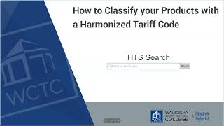 Harmonized Tariff Codes [upl. by Suh]