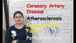 Coronary Artery Disease in Hindi  Atherosclerosis  Causes amp Risk Factor  Pathophysiology [upl. by Ahsyla]