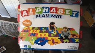 Alphabet Play Mat Review ABC PLAY [upl. by Nyrret]