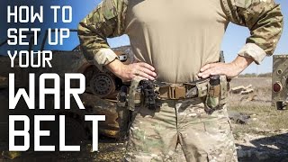 How To Set Up Your WAR BELT  DUTY BELT  SF Assaulter Gear  Tactical Rifleman [upl. by Euqinimod855]