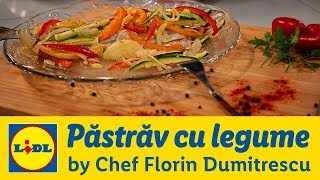 Pastrav in pergament cu legume • Gateste cu Chef Florin Dumitrescu [upl. by Einehpets]