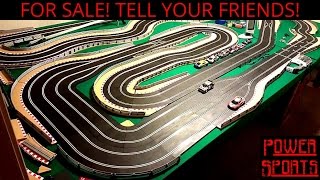 Massive 80ft Slot Car Racing Layout  Scalextric Digital Platinum [upl. by Benil165]