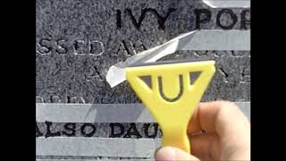 Headstone Lettering Renovation [upl. by Noami]