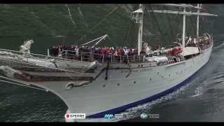 Tall Ships Races 2015 Ålesund  Parade of sails and voyage to Geiranger [upl. by Anelram]