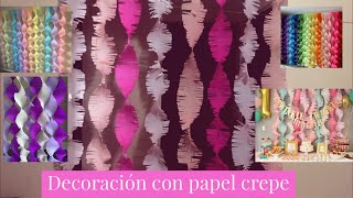 Decoración con papel crepe  Mairy [upl. by Ocirrej]