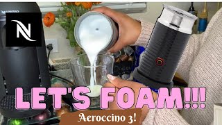 How To Foam Milk With Aeroccino 3 Make Coffee With Foam Tips amp Tricks  Easy Foamed Latte Recipe [upl. by Arted]