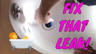 How To Replace a Bathtub Drain and Fix Leak [upl. by Halilahk424]