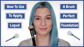 How to use a Brush to Apply Perfect Liquid Foundation  Youtube [upl. by Hsak]