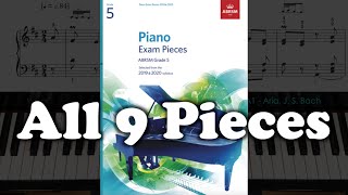 ABRSM Grade 5 Piano 2019 amp 2020 All 9 Pieces [upl. by Yblehs940]