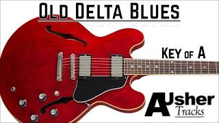 Old Delta Blues in A major  Guitar Backing Track [upl. by Ajna]