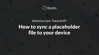 Resilio Selective Sync Tutorial 1 [upl. by Alison]