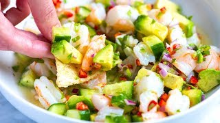 Easy Shrimp Ceviche Recipe [upl. by Atteyek147]