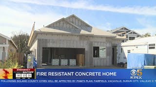 Santa Rosa Residents Build Fire Resistant Concrete Home [upl. by Shena]