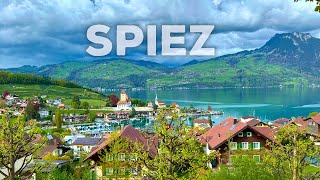 Spiez Switzerland  Walking Tour 4K [upl. by Jarrod]