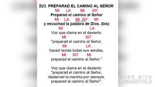 Preparad el camino acordes y letra adjunto [upl. by Nahamas]