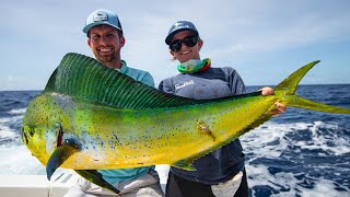 Deep Sea Fishing in Miami Dolphin Wahoo Amberjacks and Tripletail [upl. by Einnij]