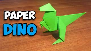 How To Make an Easy Origami Dinosaur [upl. by Llenoj101]