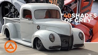 Full Custom 1940 Ford Truck  40 Shades of Grey  SEMA amp GNRS Winner [upl. by Neesay]