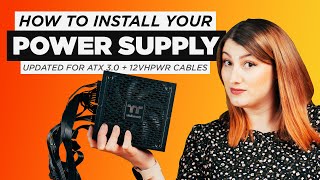 HOW TO install a Power Supply  2023 Update [upl. by Carolann]