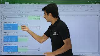 MS Excel  Date Functions Part 1 [upl. by Enimassej]