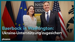 Baerbock in Washington Statement der Bundesaußenministerin [upl. by Randa]