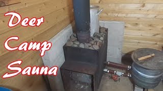 How Our Off Grid Wood Stove Sauna Works [upl. by Noy751]