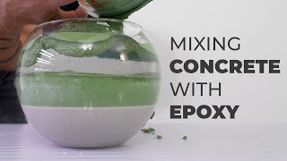 Mixing Concrete With Epoxy Resin [upl. by Kalil]