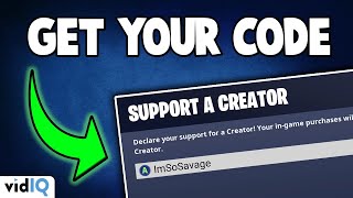 How to get a Support a Creator Code for Fortnite [upl. by Payson]