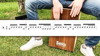 Cajon Lesson Beginner Speed and Subdivision [upl. by Origra729]