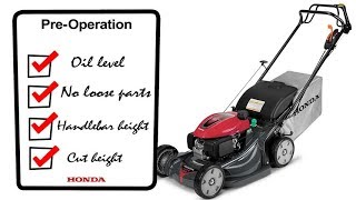 HRX217 K6 HYA Lawn Mower Operation [upl. by Sudbury]