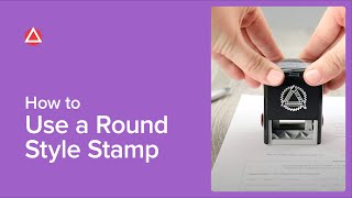 How To Use A Round Style Stamp [upl. by Helbonnah755]