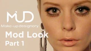 1960s Twiggy Makeup Tutorial  Part 1 [upl. by Eux305]