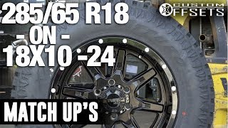 Custom Offsets Match Up 18x10 on 28565 R18 [upl. by Marbut752]