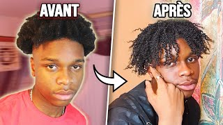 COMMENT FAIRE DES BOUCLES  Curly Hair Routine Homme Noir [upl. by Aeynod]