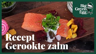 Gerookte zalm  Big Green Egg recept [upl. by Bathsheeb]