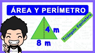 Área y Perímetro de un triángulo Equilátero [upl. by Enitsugua]